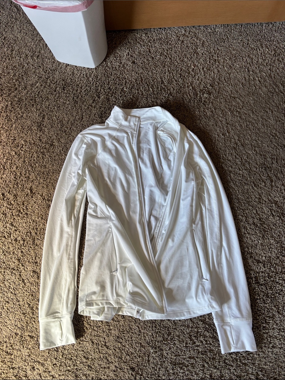 Amazon Essentials White Lightweight Athletic Jacket